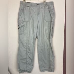 Barrel Leg Utility Spirt Pants w/ snap pockets cool all day long👍